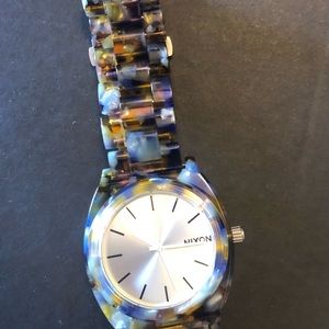 Women’s Nixon Time Teller Tortoise Acetate watch